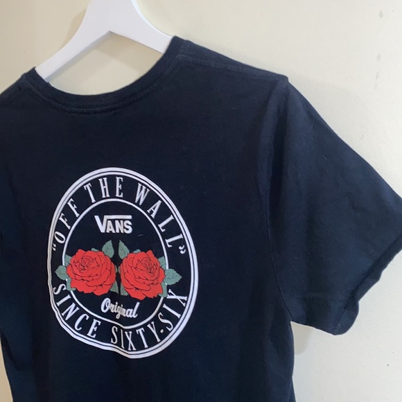 Vans Off the Wall Roses T Shirt Size M - Picture 4 of 12